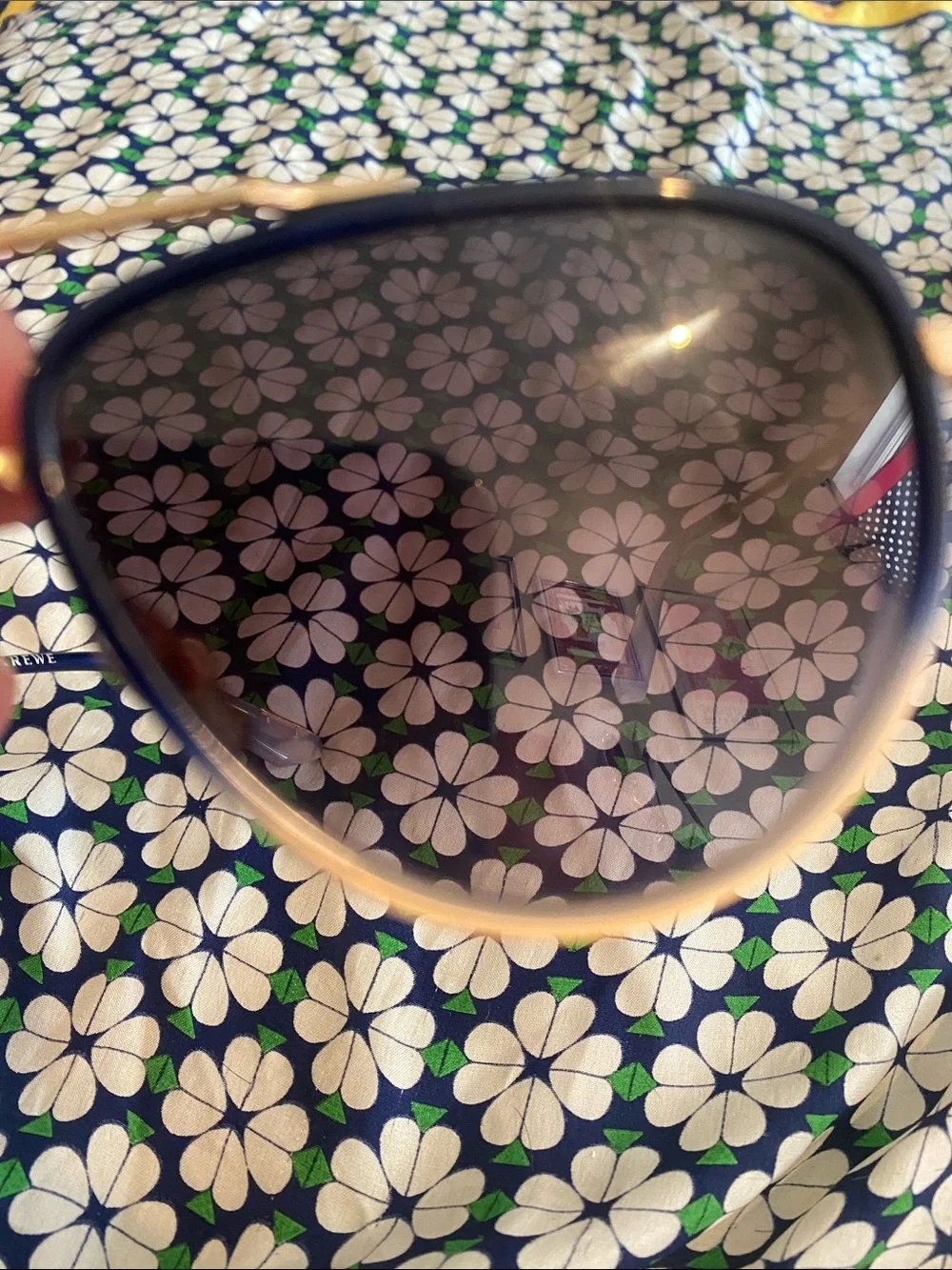 KREWE Navy and Gold Aviator Sunglasses made in New Orleans